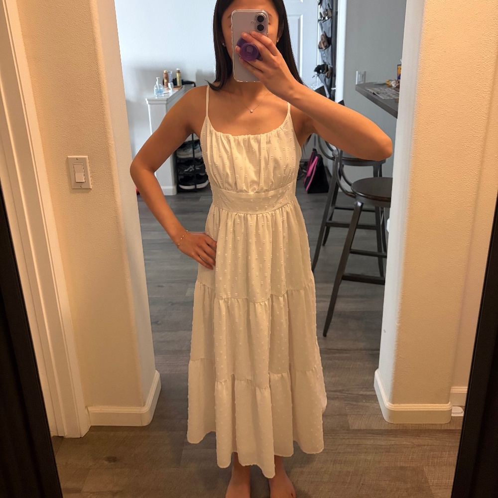 White midi sun dress - Picture 6 of 7